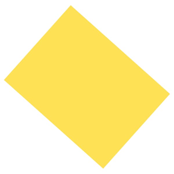 UCreate Coated Poster Board, Yellow, 22" x 28", PK25